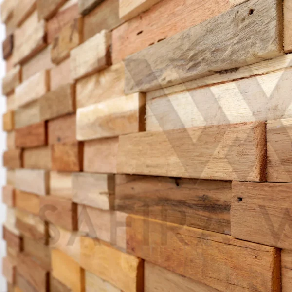 detail reclaimed wood wall panel